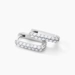 Creoles Rio Argent Blanc Oxyde De Zirconium - Cr&eacute;oles Femme | Marc Orian