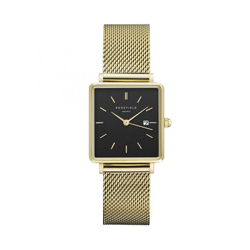 Montre Rosefield The Boxy Noir - Montres Femme | Marc Orian