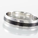 Alliance Camille Ruban Plat Or Blanc - Alliances duo Unisex | Marc Orian