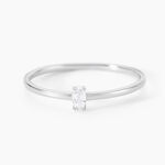 Bague Solitaire Argent Blanc  1er Solitaire Oxyde De Zirconium - Bijoux fantaisie Femme | Marc Orian