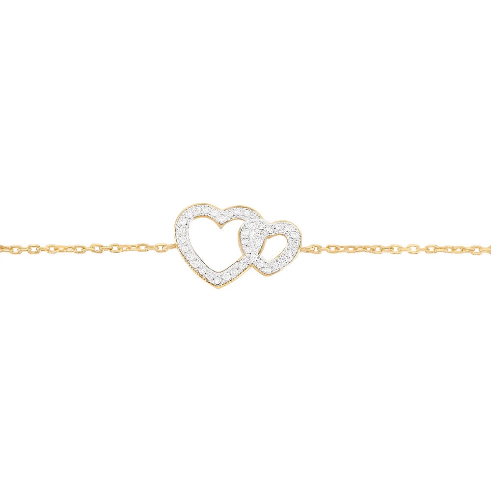 Bracelet Davila Plaque Or Jaune Oxyde De Zirconium - Bracelets chaînes Femme | Marc Orian