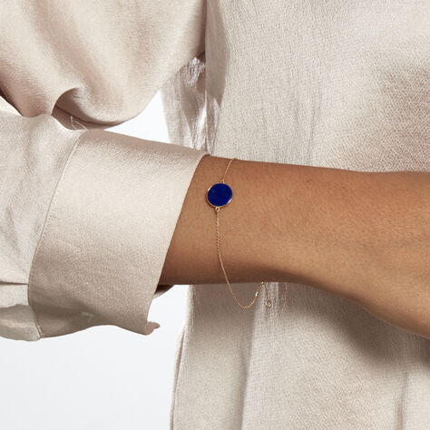 Bracelet Florica Or Jaune Lapis Lazuli - Bracelets chaînes Femme | Marc Orian