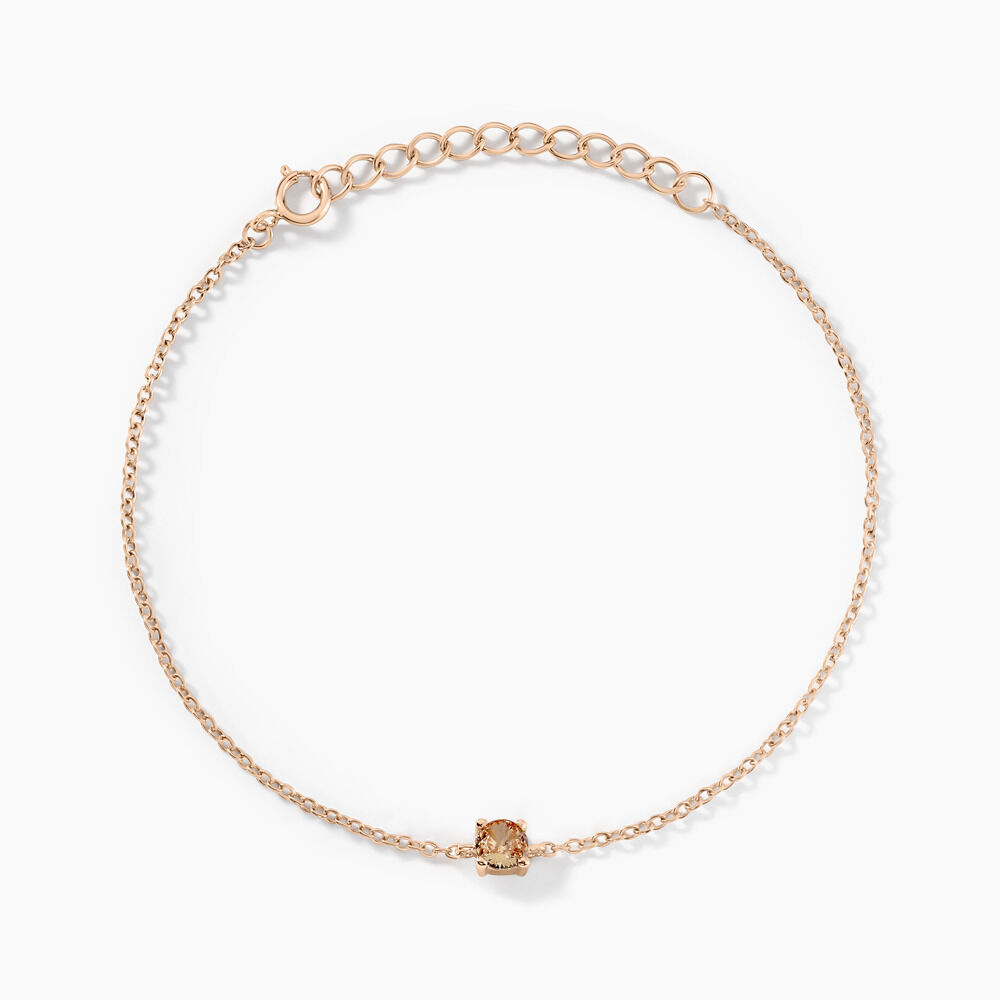 Bracelet Lylwen Argent Rose Oxyde De Zirconium - Bracelets chaînes Femme | Marc Orian