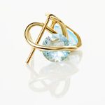 Boucles D'oreilles Puces Or Jaune Berecyntia Topaze - Puces Femme | Marc Orian