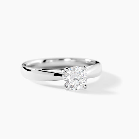 Bague Solitaire Platine Blanc Diamant - Solitaires Femme | Marc Orian