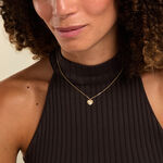 Collier Phebee Argent Dor&eacute; A L'Or 750/1000 Oxyde De Zirconium - Colliers avec pierres Femme | Marc Orian