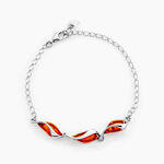Bracelet Argent Blanc Eve-liseae Ambre - Bracelets cha&icirc;nes Femme | Marc Orian