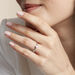 Bague Solitaire Athena Or Blanc Diamant