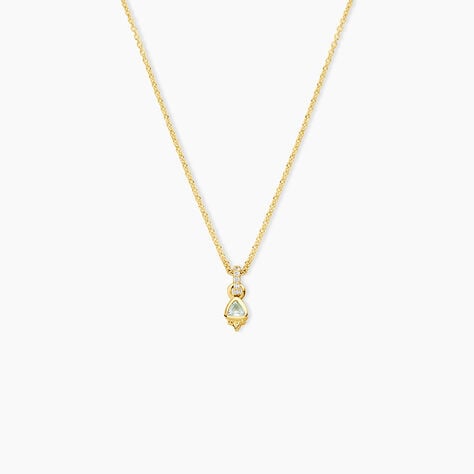 Collier Poem Argent Jaune Topaze Oxyde De Zirconium - Colliers avec pierres Femme | Marc Orian