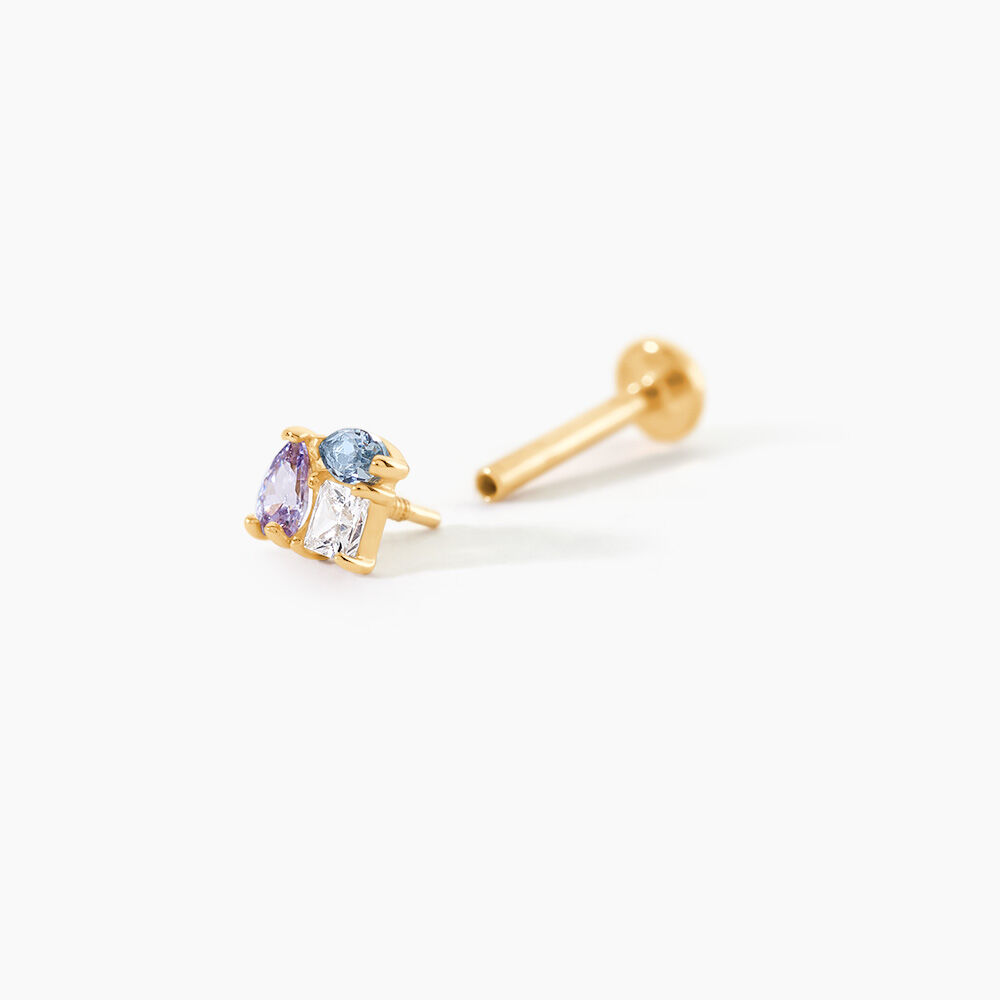 Piercing Jafet Or Jaune Oxyde De Zirconium - Piercings Femme | Marc Orian