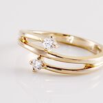 Bague Ana-lou Plaque Or Jaune Oxyde De Zirconium - Bijoux fantaisie Femme | Marc Orian