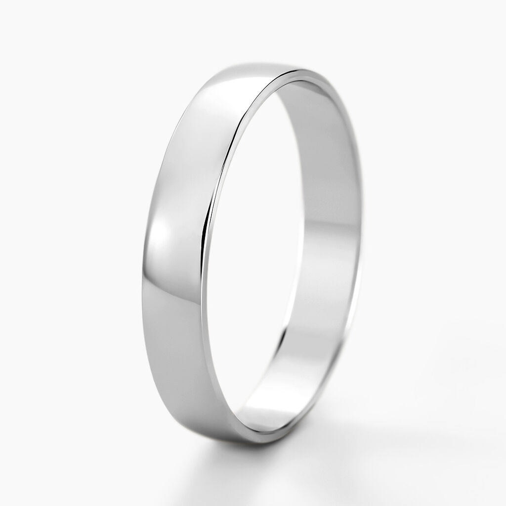 Alliance Julie Ruban Classique Or Blanc - Alliances duo Famille | Marc Orian