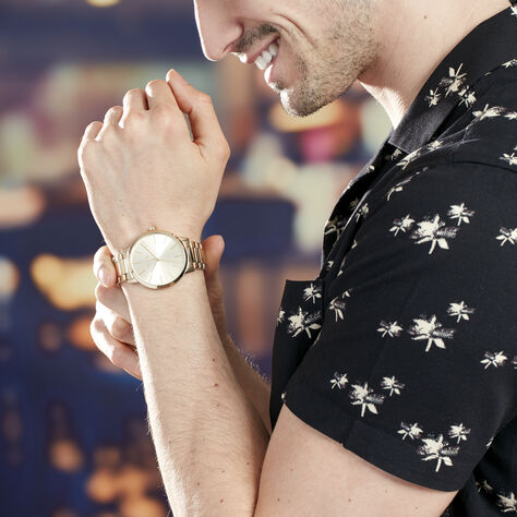 Montre Armani Exchange Doré Ax2707 - Montres classiques Homme | Marc Orian