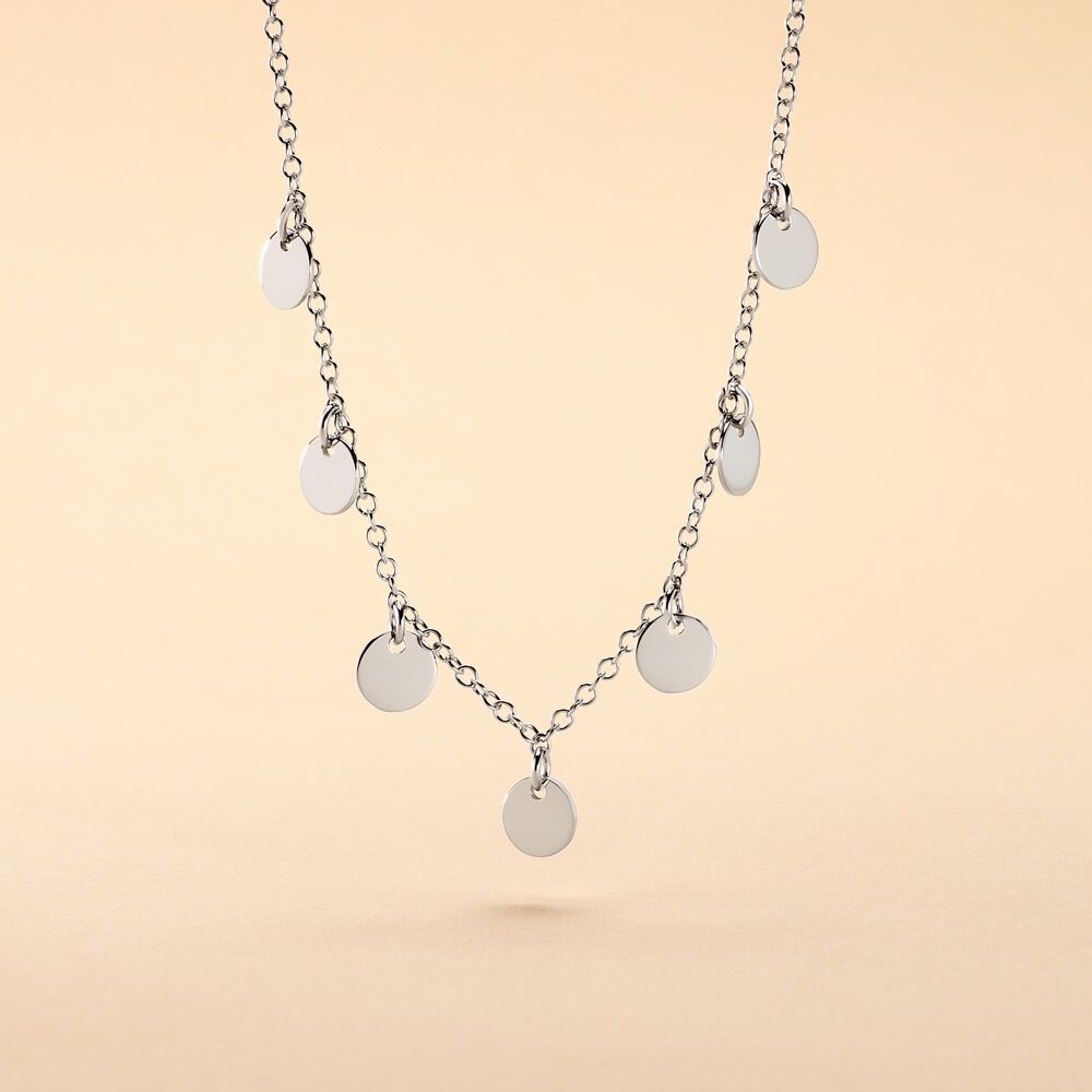 Collier Ragavi Argent Blanc - Colliers fantaisie Femme | Marc Orian