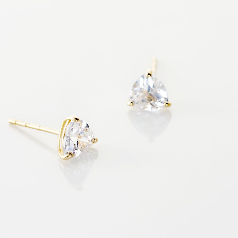 Boucles D'oreilles Puces Poinsettia Or Jaune Oxyde - Puces Femme | Marc Orian