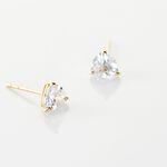 Boucles D'oreilles Puces Poinsettia Or Jaune Oxyde - Puces Femme | Marc Orian