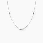 Collier Felisia Argent Blanc Cristaux De Swarovski - Colliers avec pierres Femme | Marc Orian