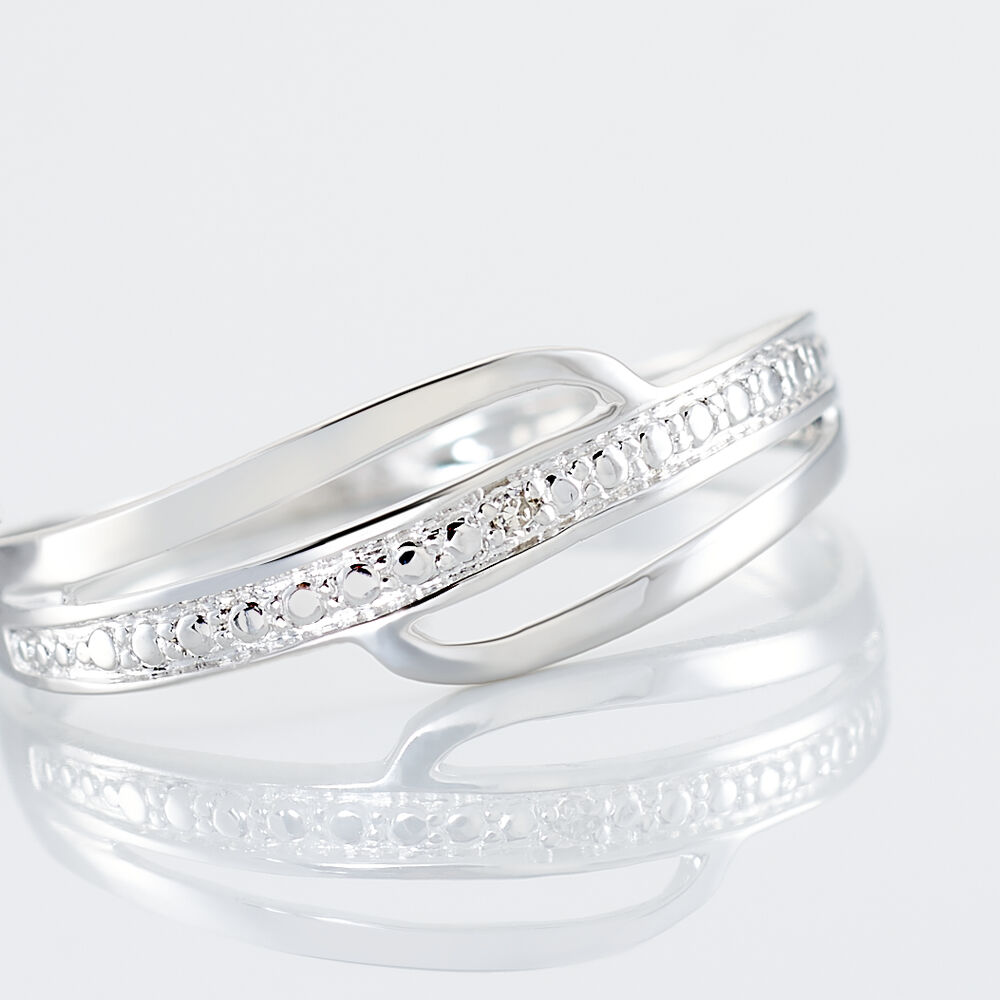 Bague Solena Or Blanc Diamant - Bagues pierres précieuses Femme | Marc Orian