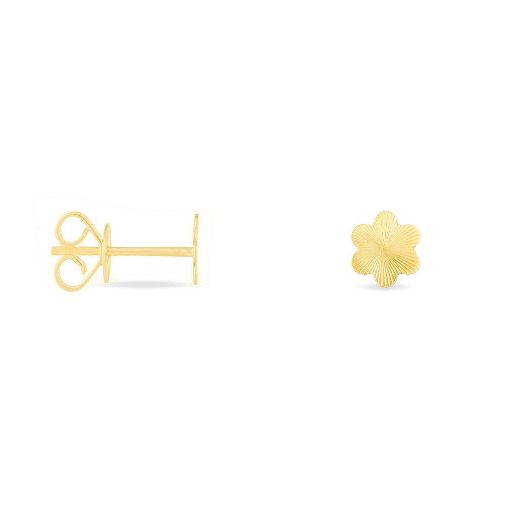 Boucles D'oreilles Puces Philine Fleur Or Jaune - Puces Femme | Marc Orian