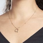 Collier Plaqu&eacute; Or Jaune Lettra - Colliers fantaisie Femme | Marc Orian