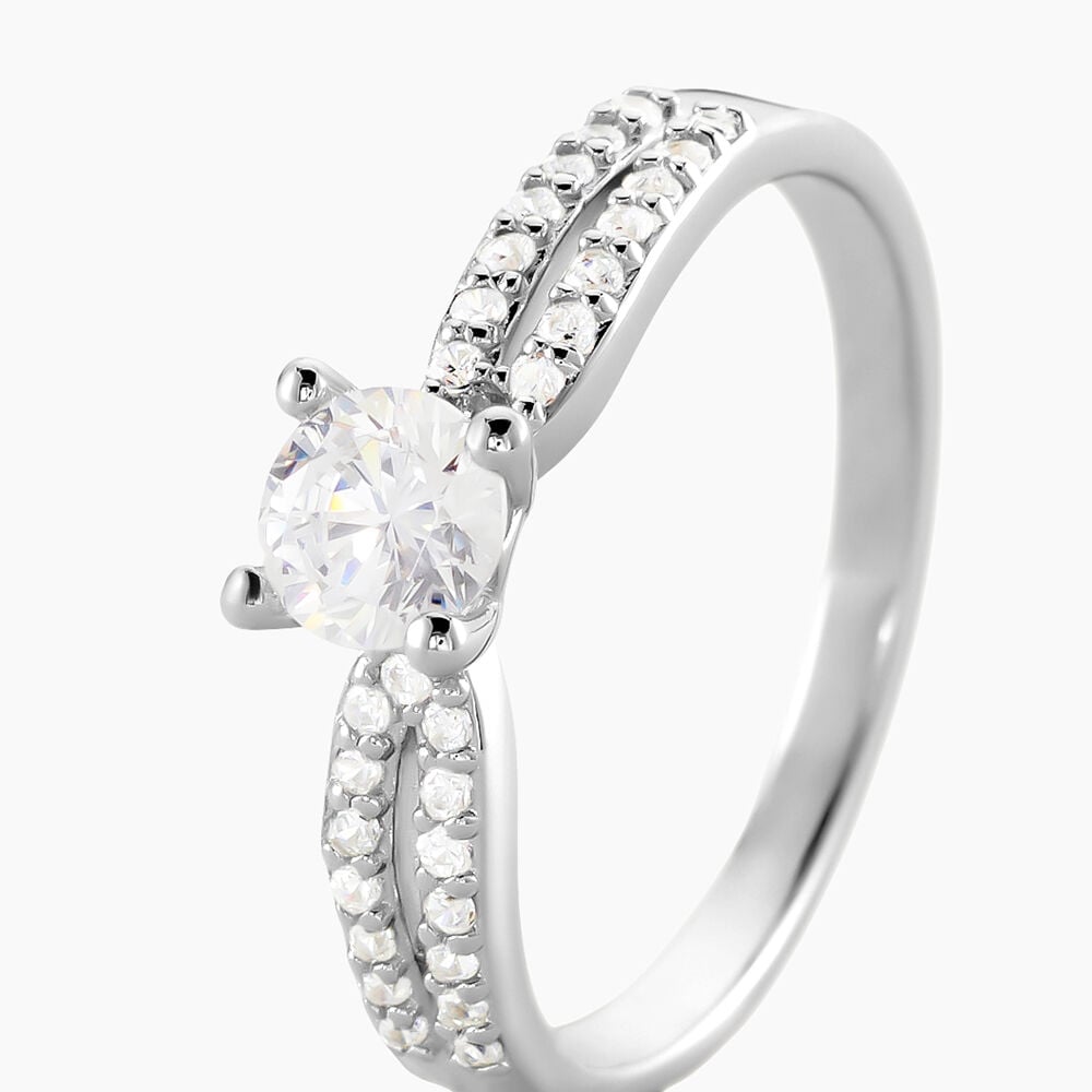 Bague Solitaire Solitea Argent Blanc Oxyde De Zirconium - Bijoux fantaisie Femme | Marc Orian