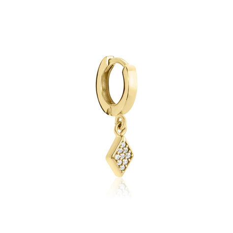 Créole Unitaire Plaqué Or Jaune Mirza Oxydes De Zirconium - Piercings d'oreilles Femme | Marc Orian