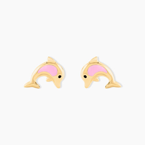 Boucles D'oreilles Puces Or Jaune Mael Smalto - Puces Enfant | Marc Orian
