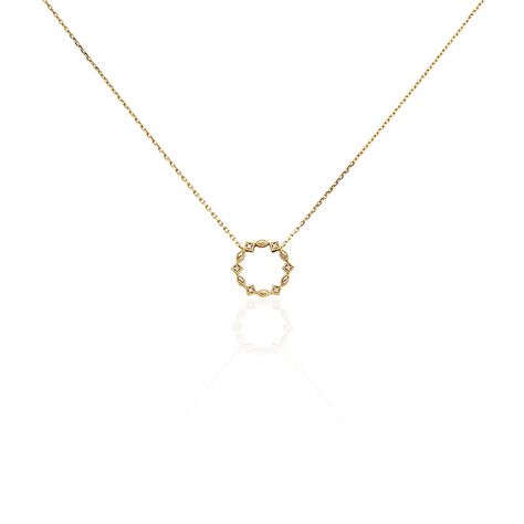 Collier éclat Perlé Plaqué Or Oxyde De Zirconium - Colliers avec pierres Femme | Marc Orian