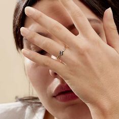 Bague Brixia Or Bicolore Diamant - Bagues fiançailles Femme | Marc Orian