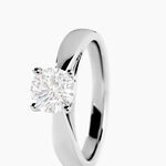 Bague Solitaire Platine Blanc Diamant - Solitaires Femme | Marc Orian