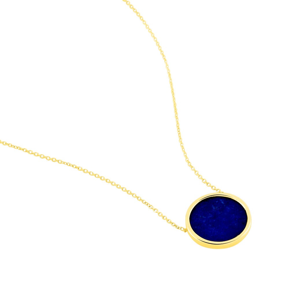 Collier Florica Or Jaune Lapis Lazuli - Colliers avec pierres Femme | Marc Orian