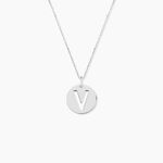 Pendentif Elio V Argent Blanc - Bijoux fantaisie Famille | Marc Orian