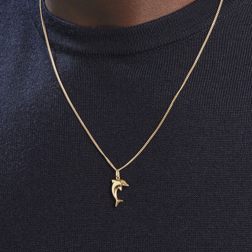 Pendentif Haizia Dauphin Or Jaune - Pendentifs Famille | Marc Orian