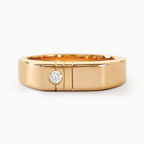 Chevalière Plaqué Or Jaune Alec Oxyde De Zirconium - Chevalières Homme | Marc Orian