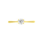 Bague Solitaire Or Jaune Solenia Diamant - Parures de mariage Femme | Marc Orian