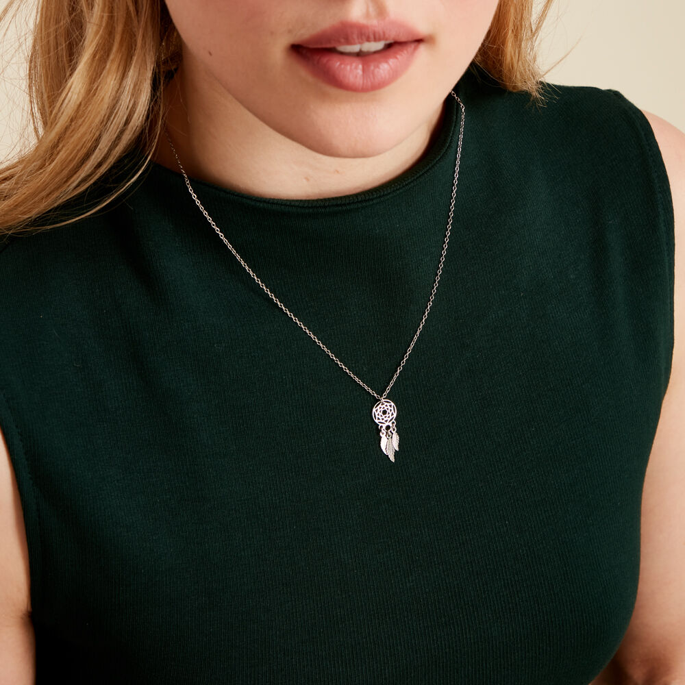Collier Catchy Argent Blanc - Colliers Femme | Marc Orian