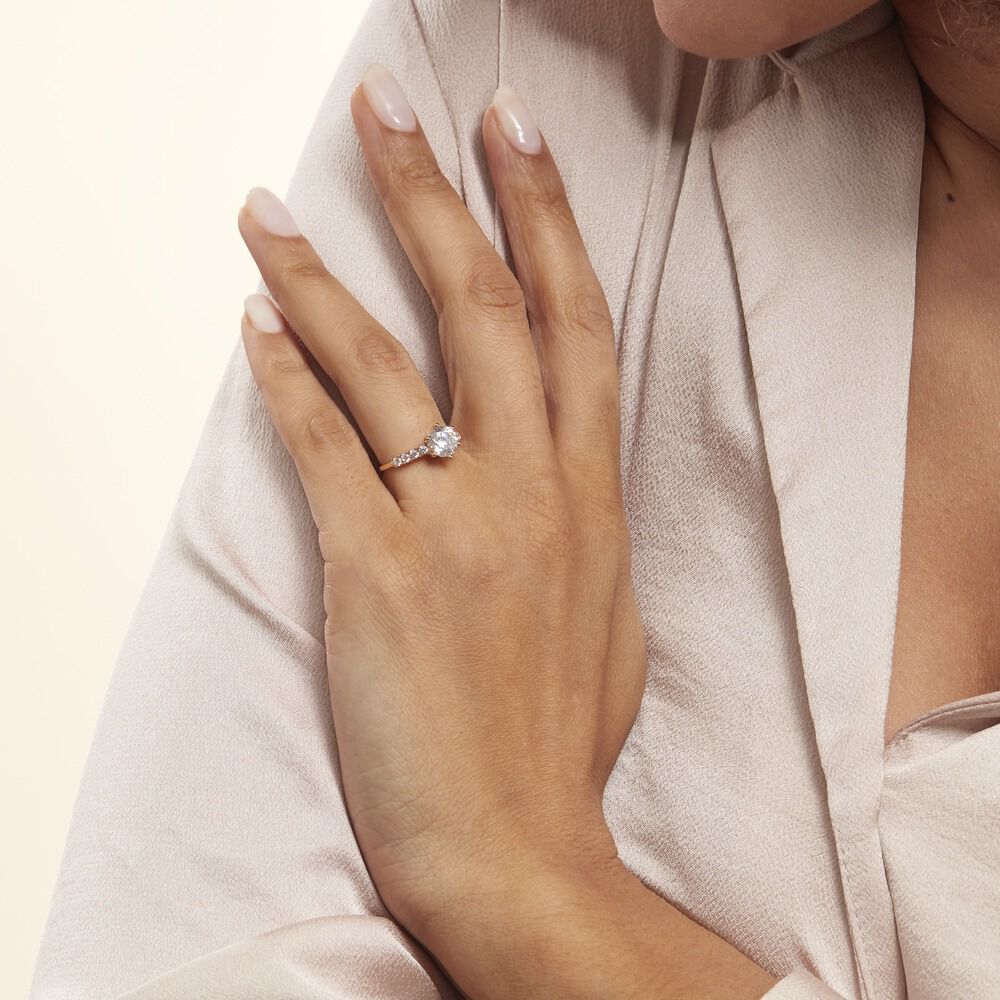 Solitaire Or Jaune Rachile Oxyde - Solitaires Femme | Marc Orian