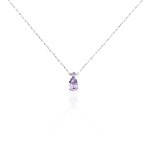 Collier Yrene Or Blanc Amethyste - Colliers Femme | Marc Orian