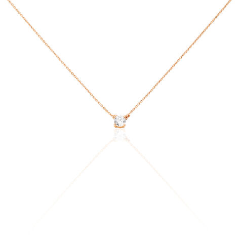 Collier Arum Or Rose Oxyde De Zirconium - Colliers Femme | Marc Orian