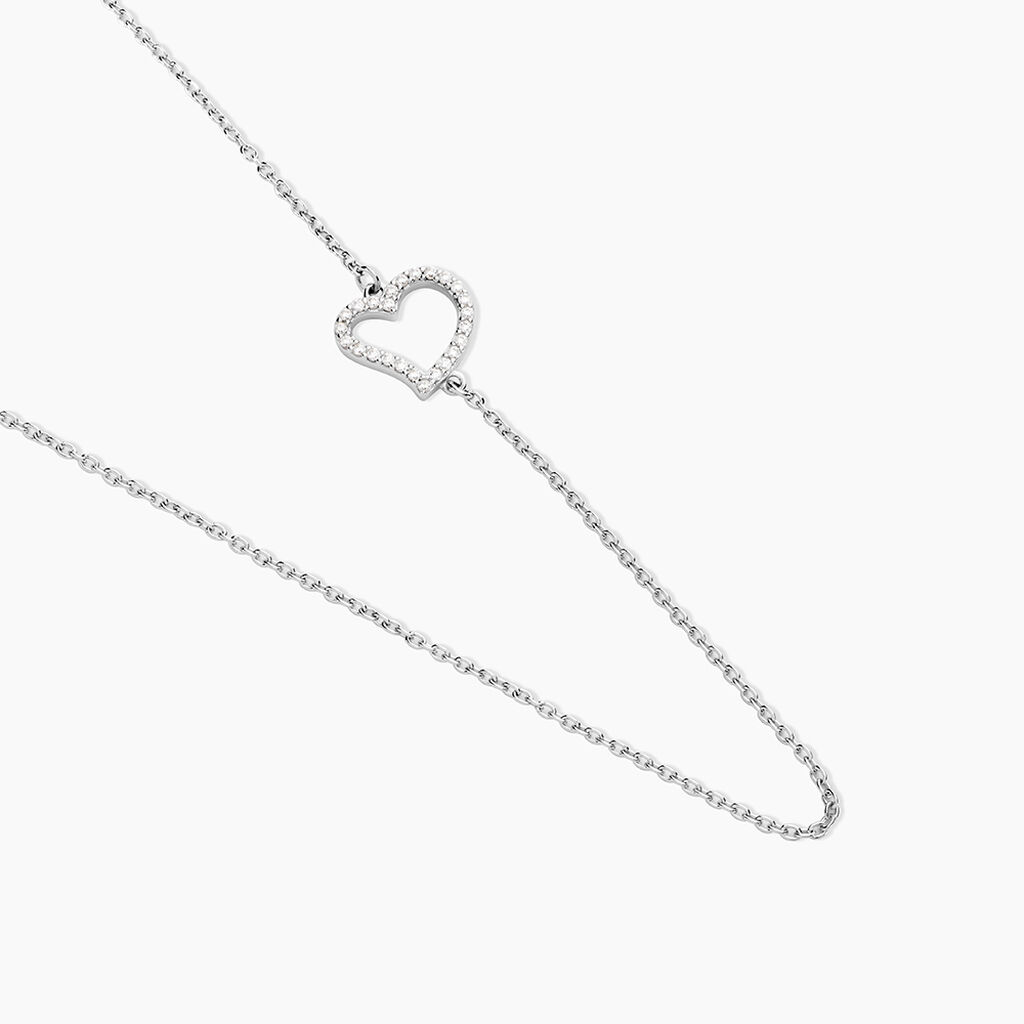 Collier Tahis Argent Blanc Oxyde De Zirconium - Colliers avec pierres Femme | Marc Orian