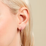 Creoles Rio Argent Rose Oxyde De Zirconium - Cr&eacute;oles Femme | Marc Orian