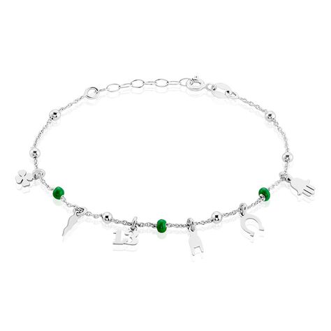 Bracelet Suzanna Argent Blanc - Bracelets chaînes Femme | Marc Orian