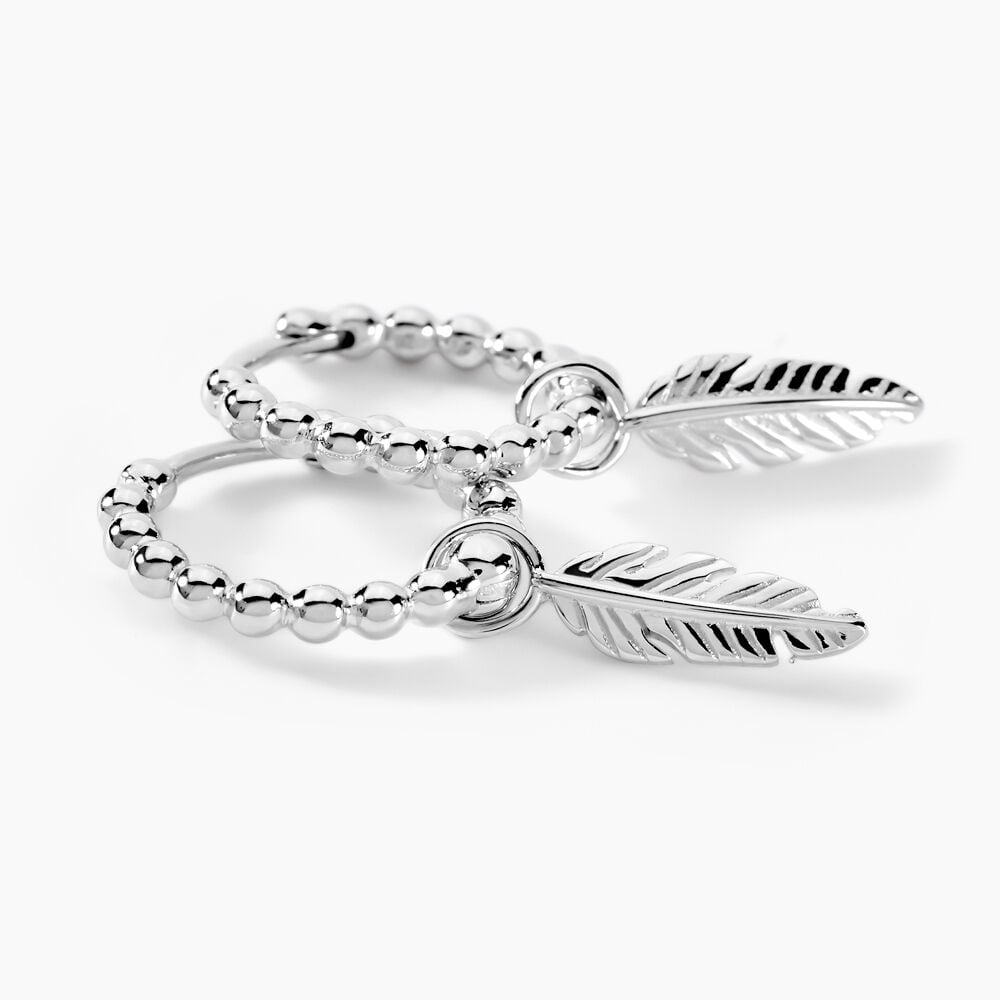 Créoles Callie Argent Blanc - Créoles Femme | Marc Orian