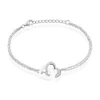 Bracelet Lovea Argent Blanc Céramique Et Oxyde De Zirconium