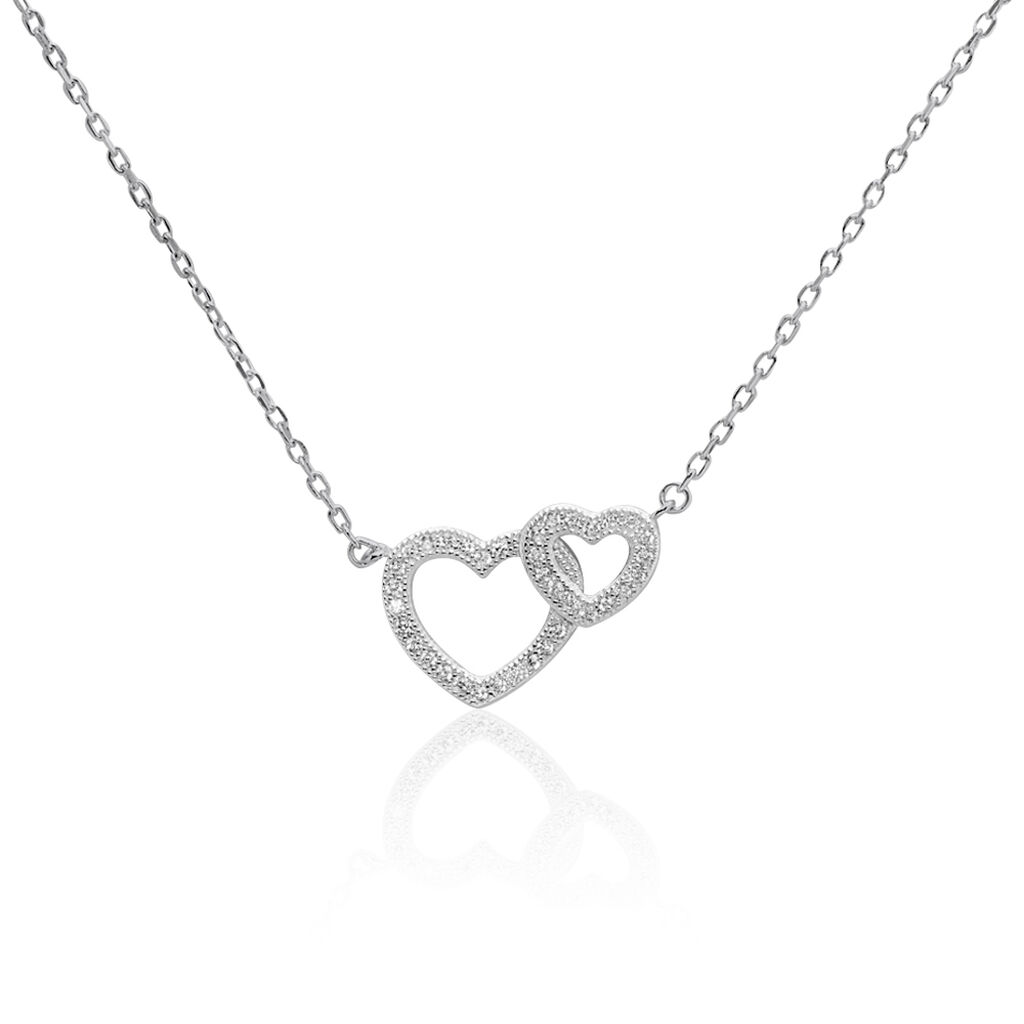 Collier Davia Argent Blanc Oxyde De Zirconium - Colliers avec pierres Femme | Marc Orian