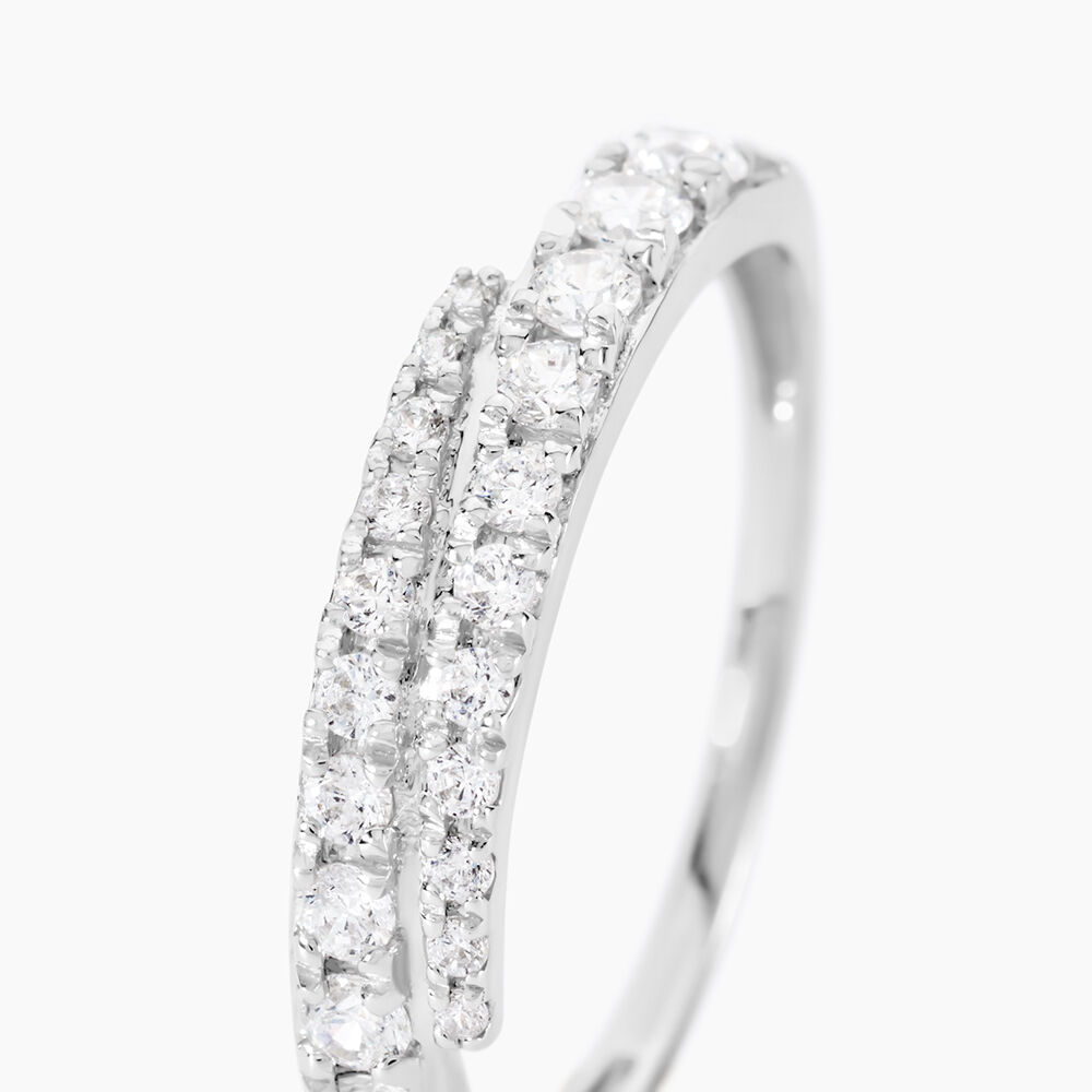 Bague Magdolna Or Blanc Oxyde De Zirconium - Bagues avec pierre Femme | Marc Orian