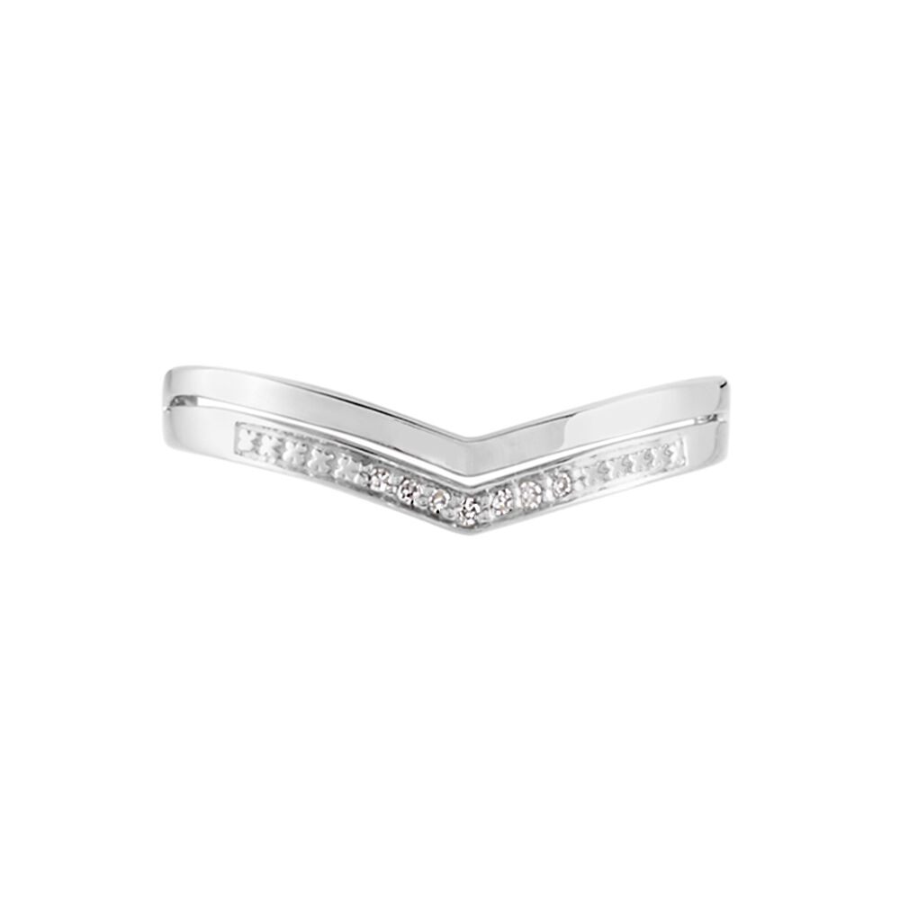 Bague Shadene Or Blanc Diamant - Parures de mariage Femme | Marc Orian