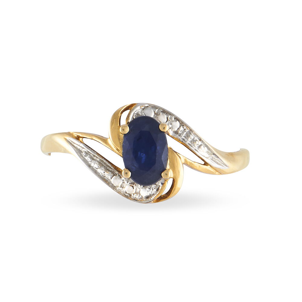 Bague Maria-serena Or Jaune Saphir - Solitaires Femme | Marc Orian