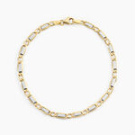 Bracelet Danae Plaquette Or Bicolore - Bracelets mailles Homme | Marc Orian