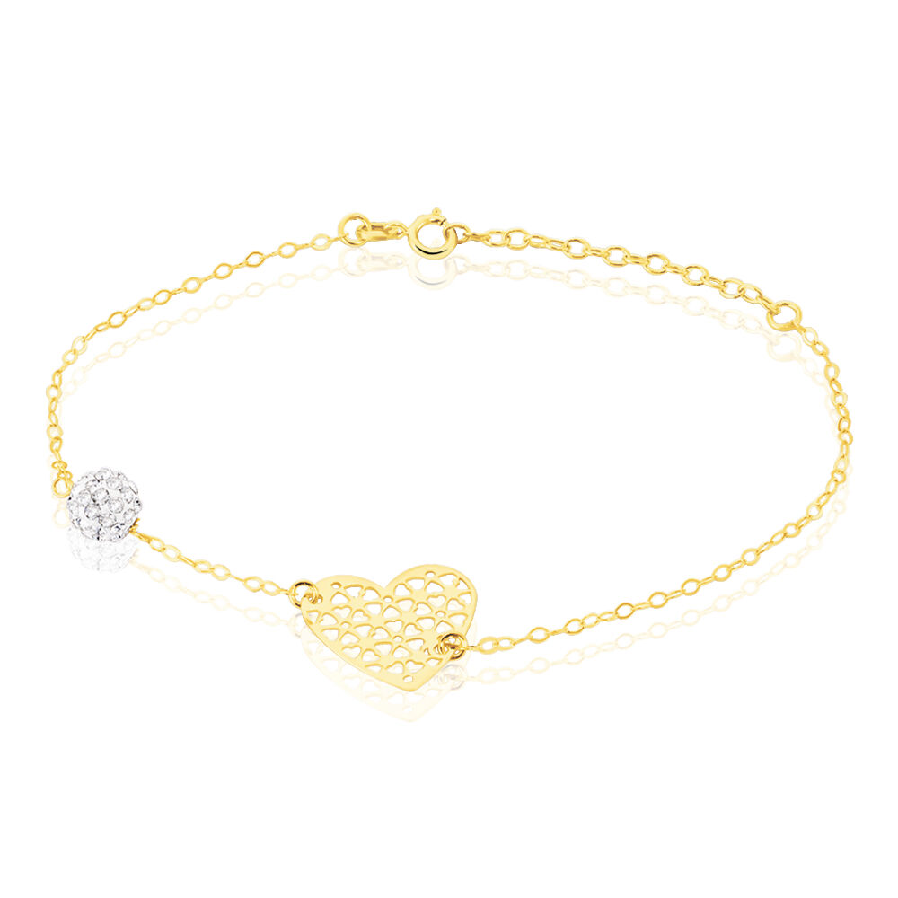 Bracelet Allyn Or Jaune Strass - Bracelets chaînes Femme | Marc Orian